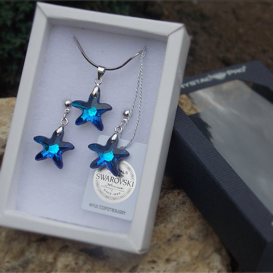 Комплект Starfish Bermuda Blue с кристали Сваровски®