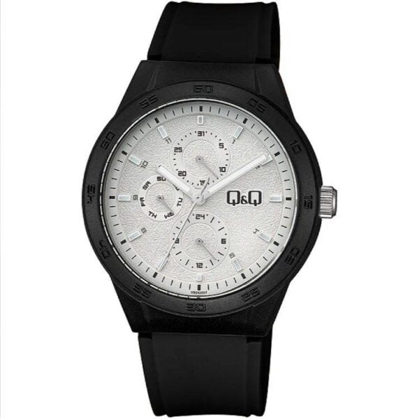 Мъжки часовник Q&amp;Q Multi-Dial – VS54J007Y - с три допълнителни стрелки на циферблата за 24 часов формат на времето, за ден от седмицата и за дата 