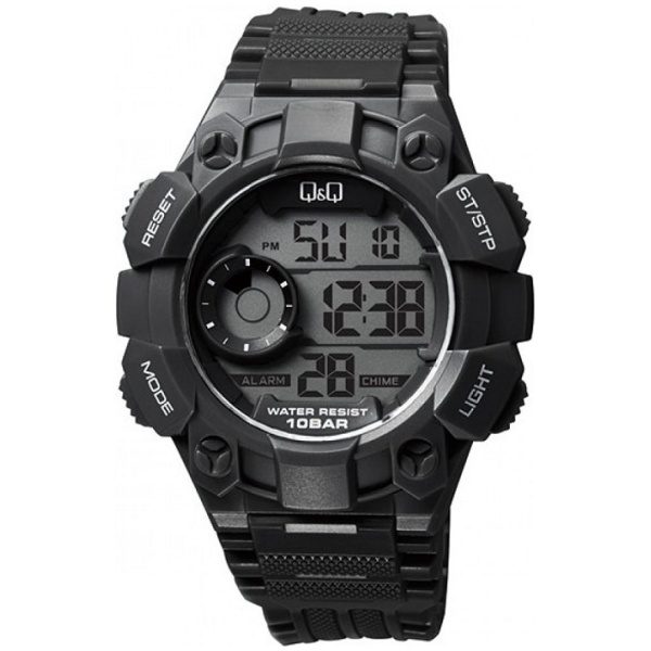 Мъжки часовник Q&Q M176J001Y в черен цвят