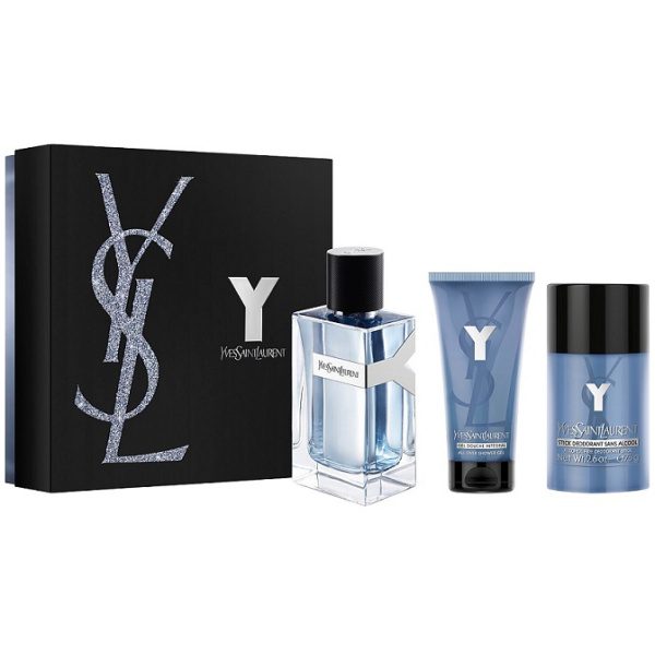 Комплект за мъже Yves Saint Laurent Y EDT 100 ml, део стик 75 g и душ гел 50 ml