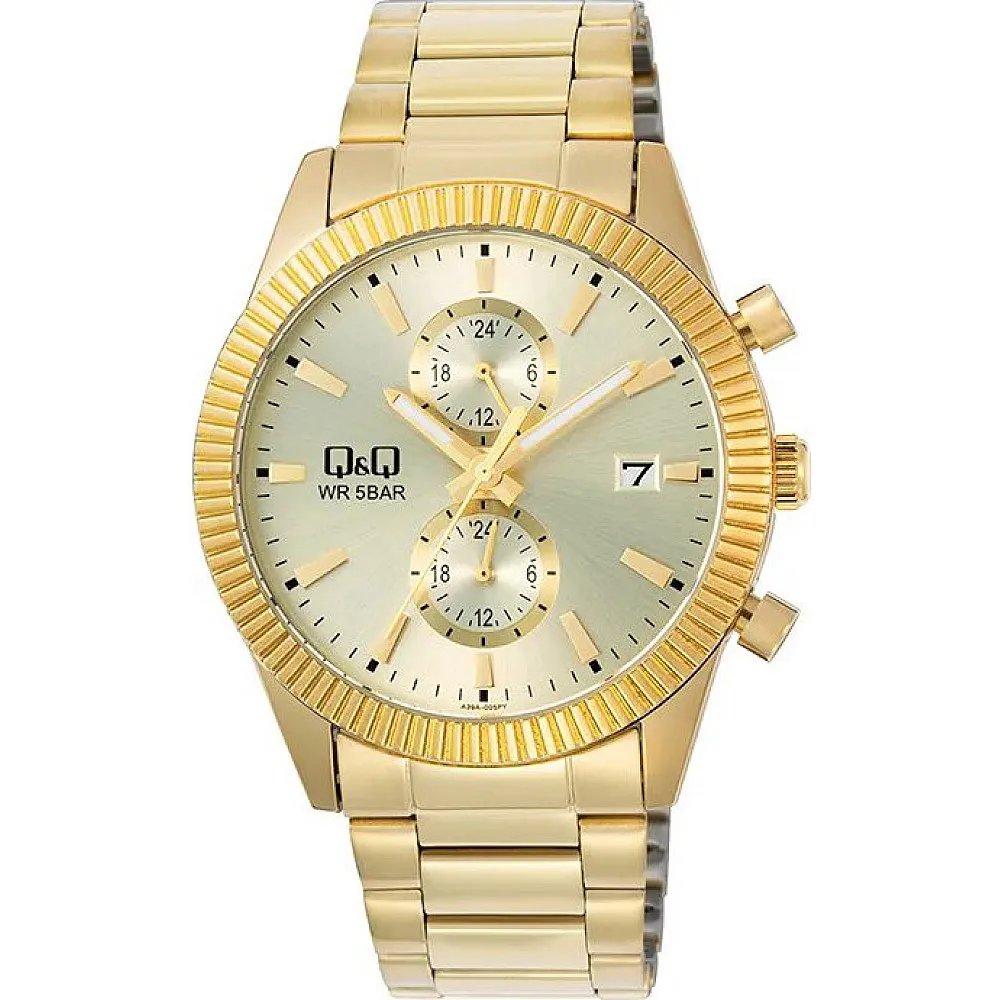 Мъжки часовник Q&Q Chronograph - A39A-005PY Мъжки часовник Q&Q Chronograph - A39A-005PY