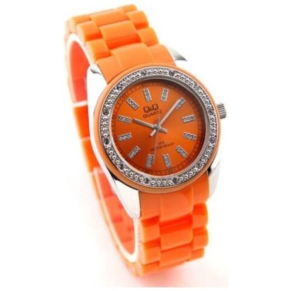 Дамски часовник Q&Q GQ13J242Y, оранжев, аналогов