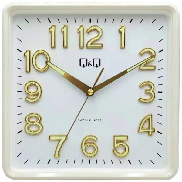 Стенен часовник Q&Q 0309H502Y с бял корпус