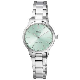 Дамски аналогов часовник Q&Q - Q969J242Y със зелен циферблат