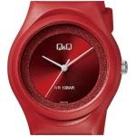 Дамски аналогов часовник Q&Q – VQ86J030Y , червен