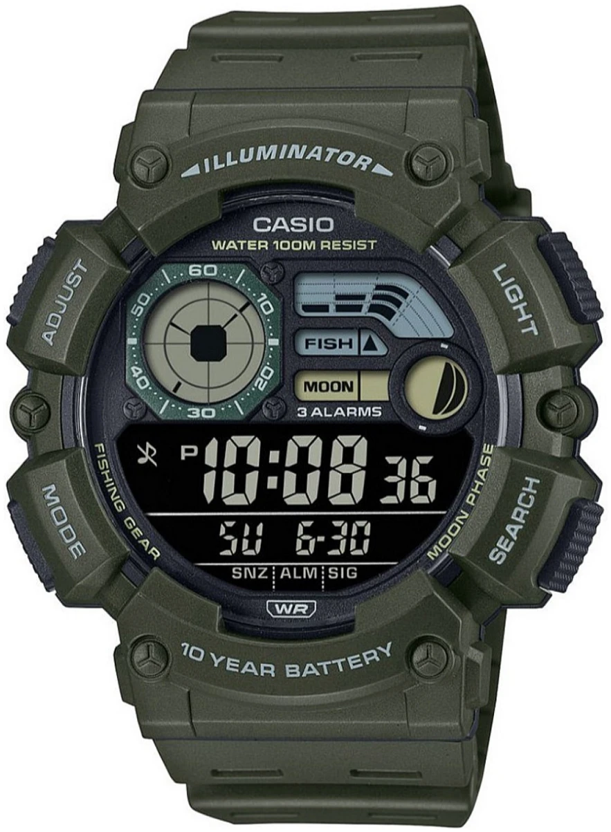 mazhki-chasovnik-casio-fishing-gear-WS-1500H-3BV Мъжки часовник Casio Fishing Gear - WS-1500H-3BVEF