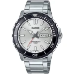 Casio MTD-125D-7AVDF – мъжки спортен часовник с син циферблат, метална верижка и водоустойчивост 100 м.