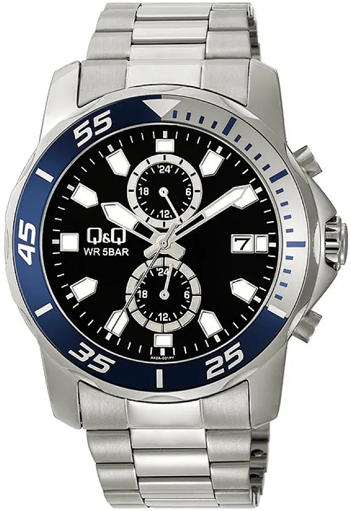 Мъжки часовник Q&Q Multi-Function - A42A-001PY Мъжки часовник Q&Q Multi-Function - A42A-001PY