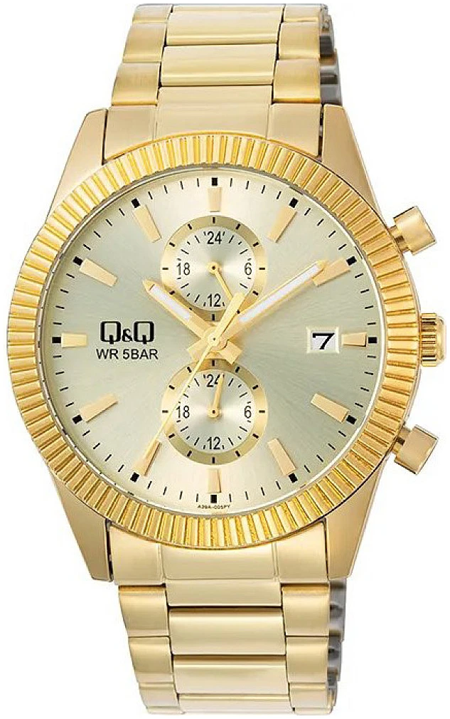 Мъжки часовник Q&Q Chronograph - A39A-005PY Мъжки часовник Q&Q Chronograph - A39A-005PY